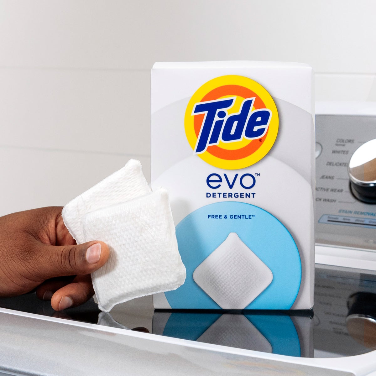 Tide Evo detergent tiles three 24 count boxes