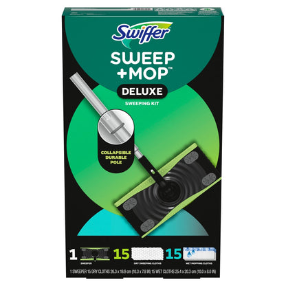 Swiffer Sweep + Mop Deluxe sweeping kit with refills