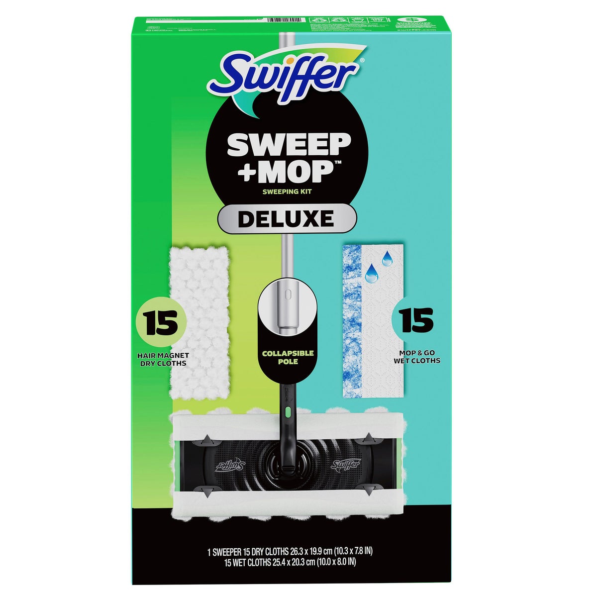 Swiffer Sweep + Mop Deluxe sweeping kit with refills