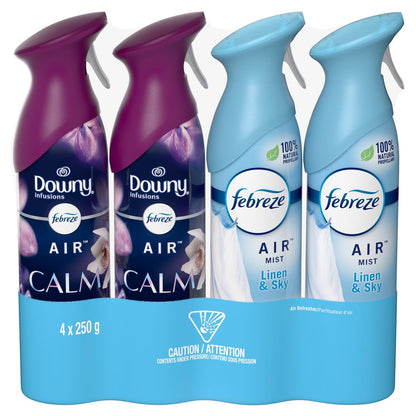 Febreze Air Mist odor-fighting air freshener 4-count variety pack