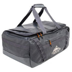 Convertible duffel backpack with stowable straps