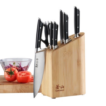 Cangshan Rainier German steel forged 8-piece knife block set