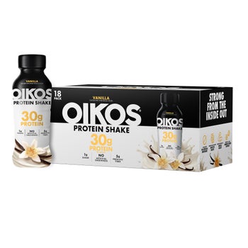 Oikos vanilla 30g protein shake 18-pack