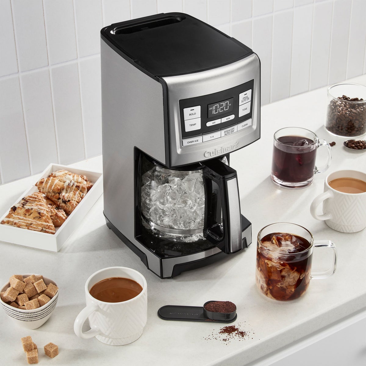 Cuisinart coffee maker control panel close-up