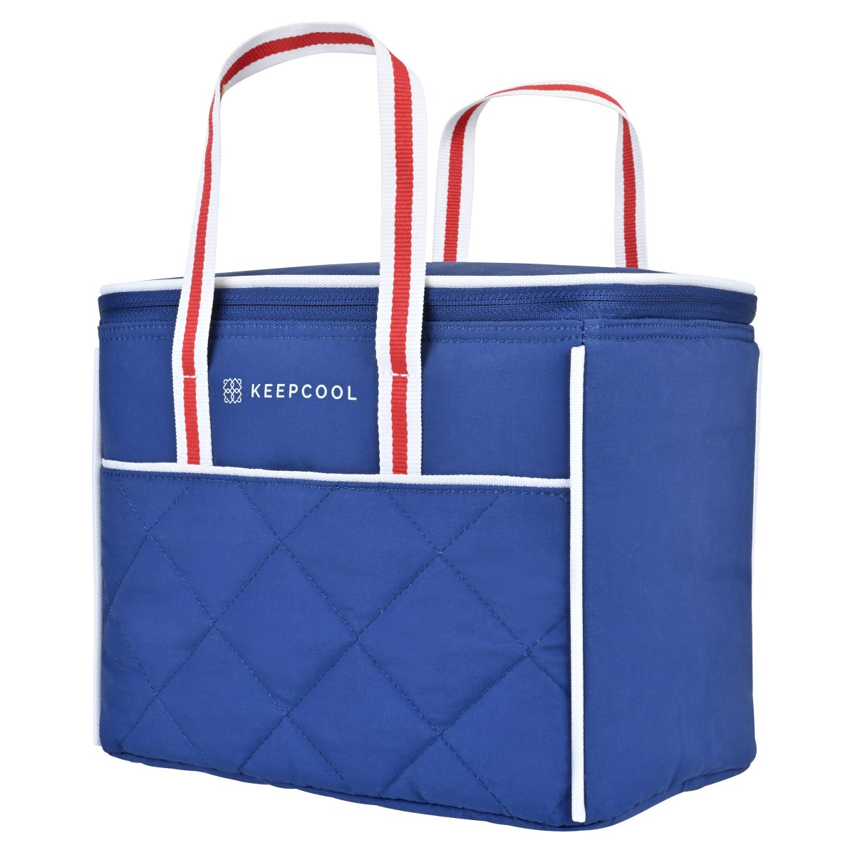 KeepCool water-resistant quilted cooler bag detail