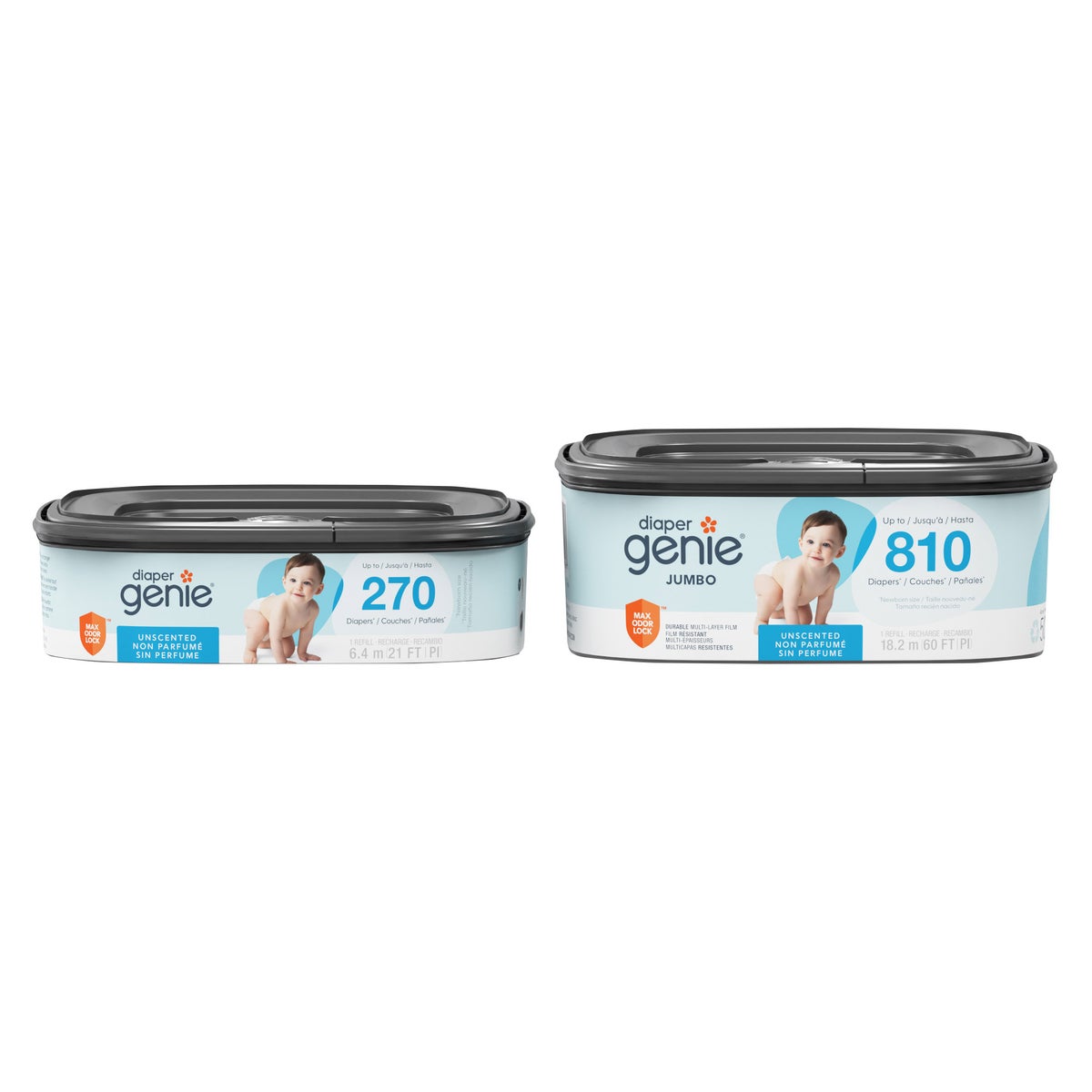 Angelcare Diaper Genie Square Refill 1080-count pack