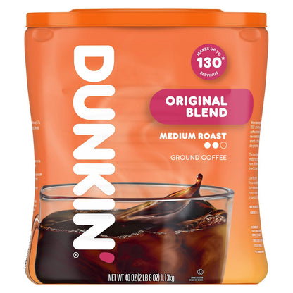 Dunkin' Donuts Original Blend medium roast ground coffee 40 oz