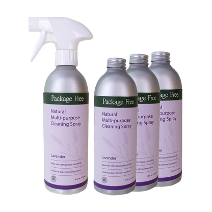 Package Free lavender multi-purpose cleaning spray bottle