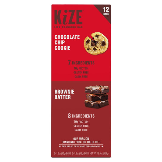 KiZE Life Changing Bars variety pack 12-count