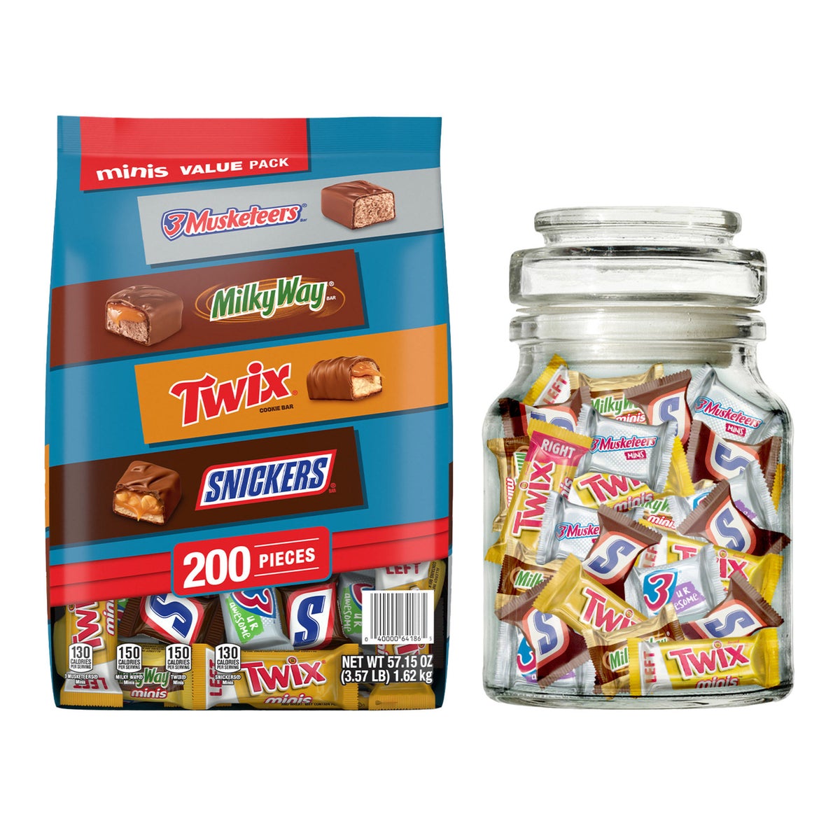 Individually wrapped Mars minis assorted chocolates