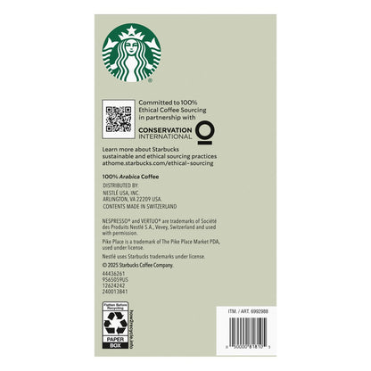 Recyclable Starbucks aluminum coffee pods for Vertuo