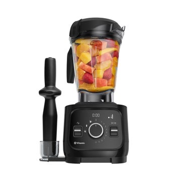 White Vitamix countertop blender for smoothies and soup