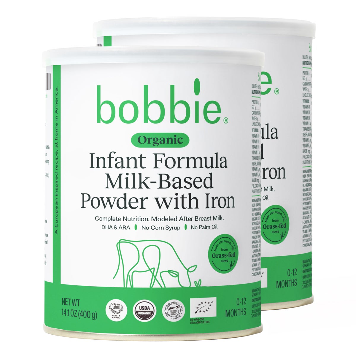 Bobbie Organic Original Infant Formula 2-pack