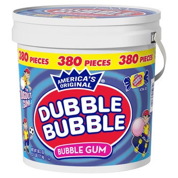 Dubble Bubble 380-count bubble gum tub