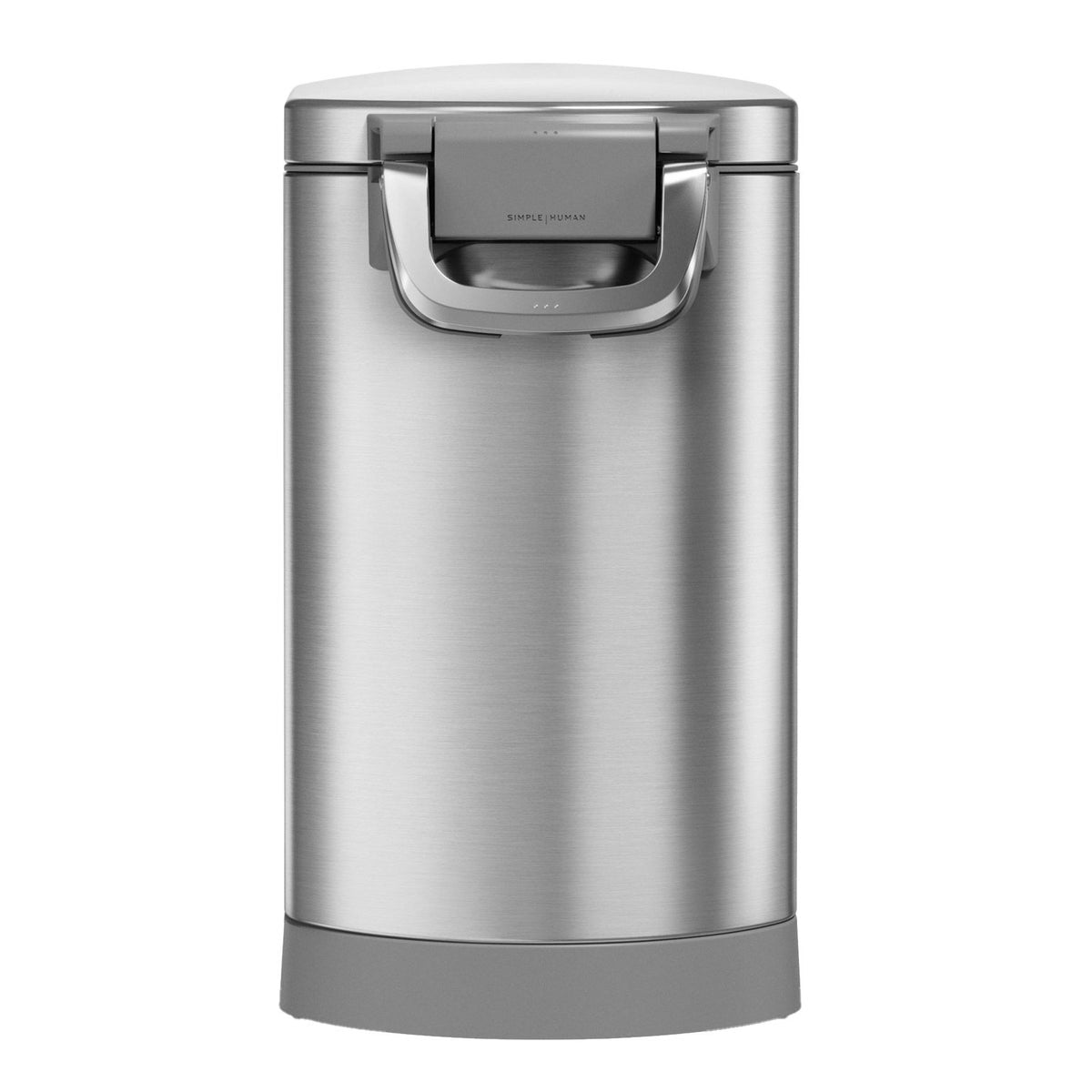 Magnetic scoop storage under lid