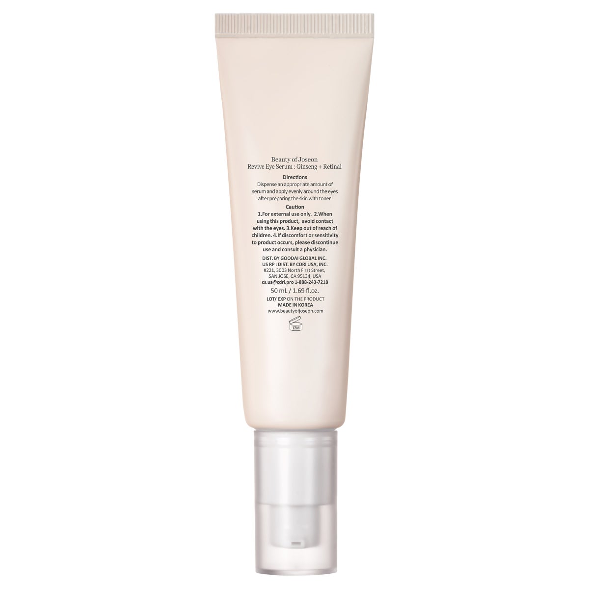 Lightweight eye serum for fine lines and dark circles