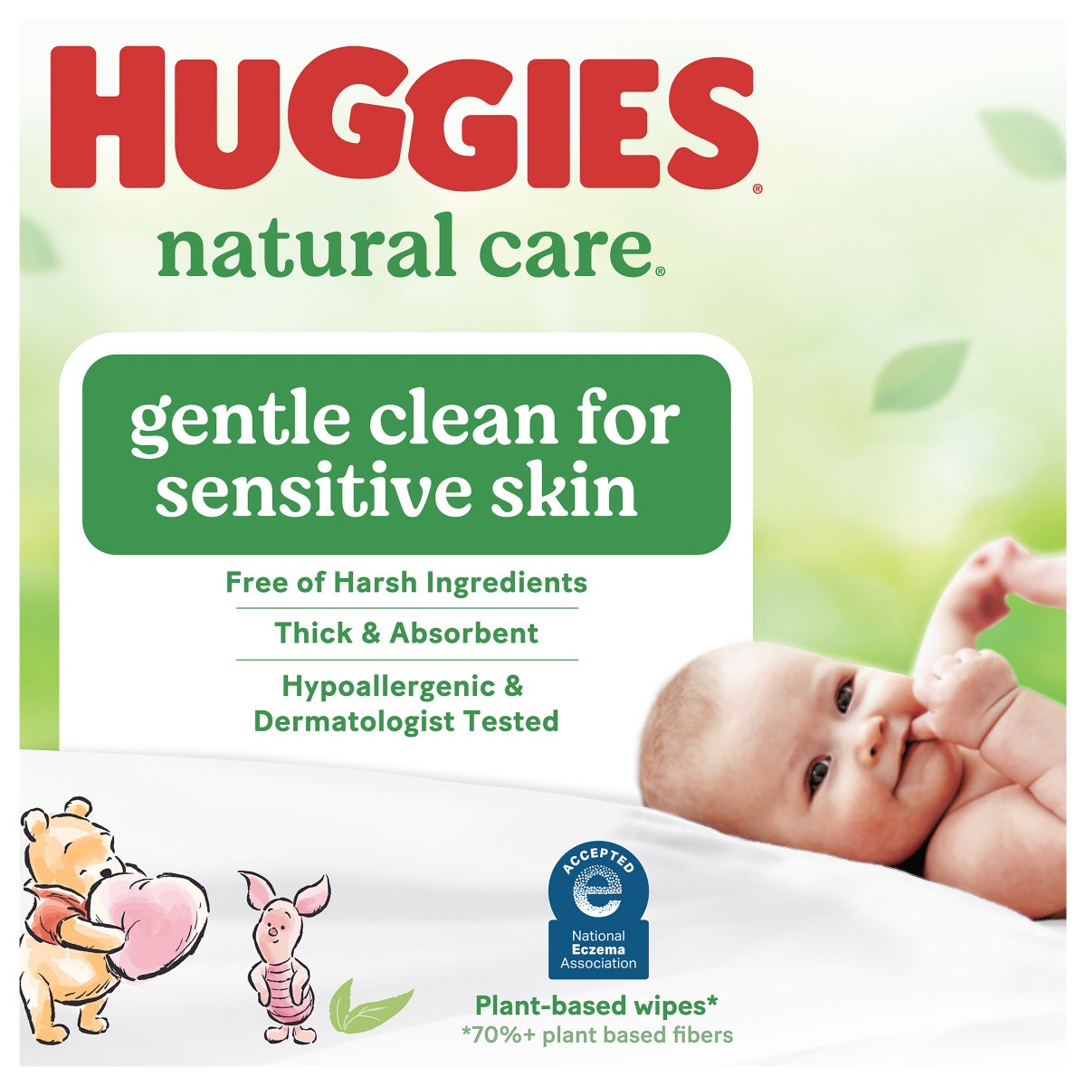 Thick absorbent baby wipes for sensitive skin