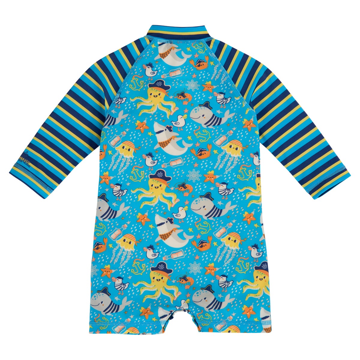 Two-piece baby swimwear set for warm weather