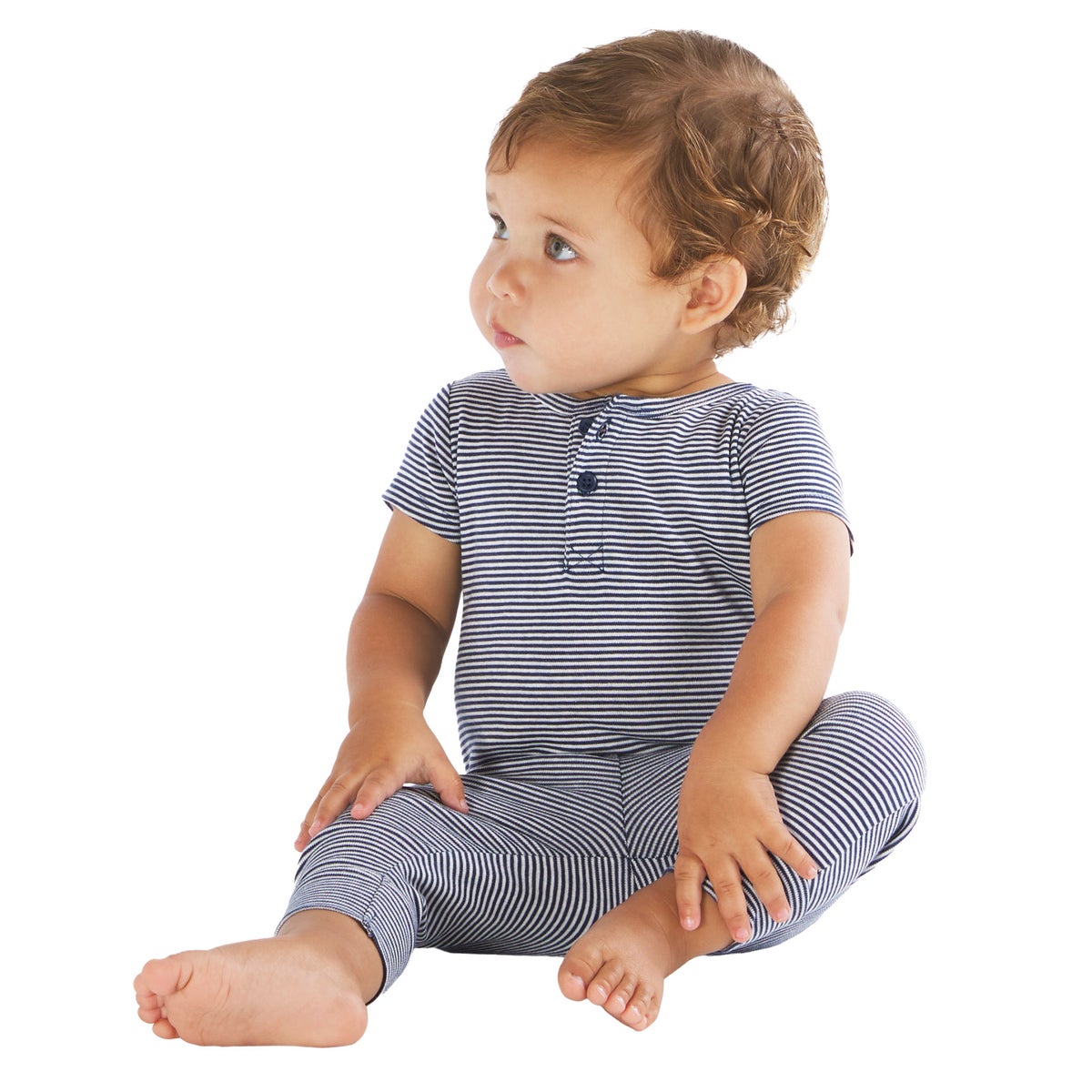 Carter's baby 4-piece layette set in dark blue