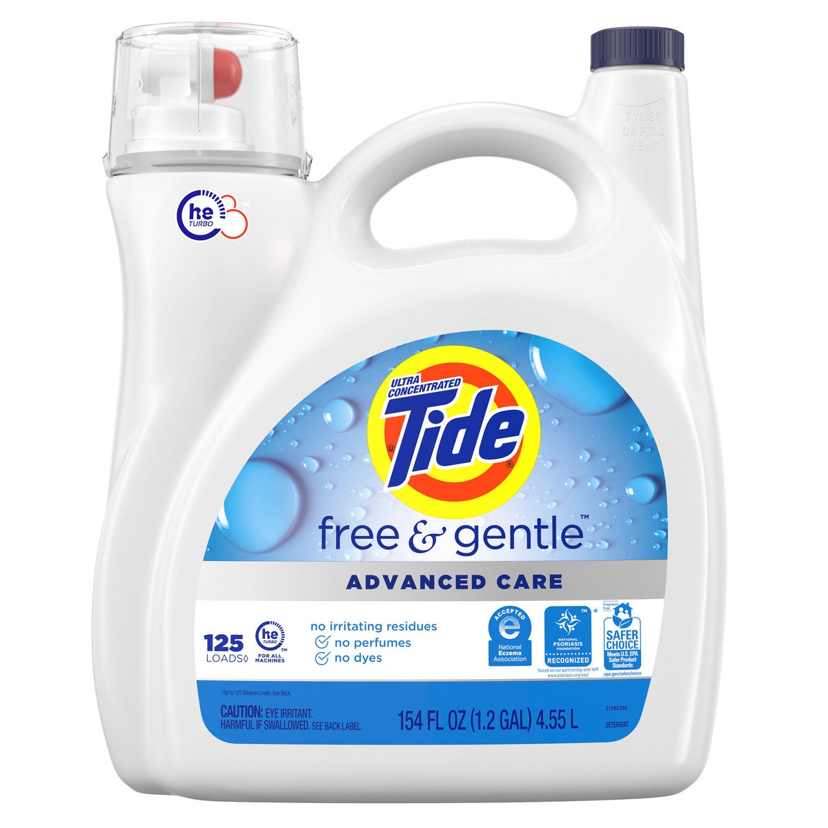 Tide Free & Gentle liquid laundry detergent 125 loads