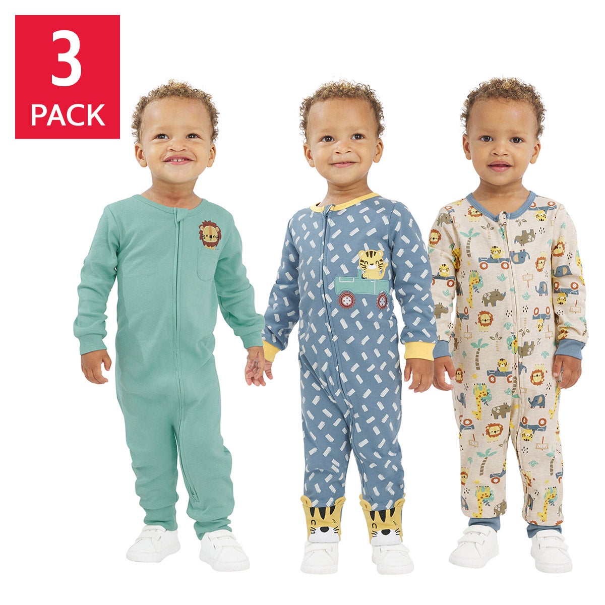 Koala Baby 3-pack sleep and play set in purple