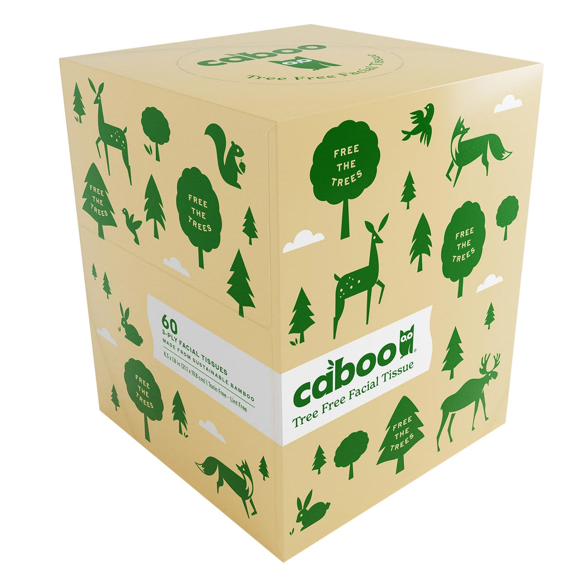 Caboo 60-sheet bamboo tissue for everyday use