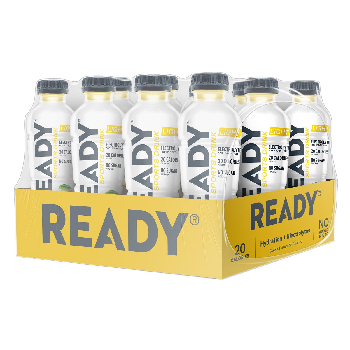 Ready Sports Drink Light Classic Lemonade 12-pack bottles