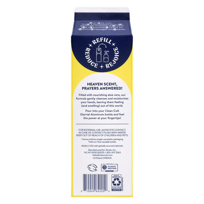 Cleancult dish soap carton with fresh lemon verbena scent
