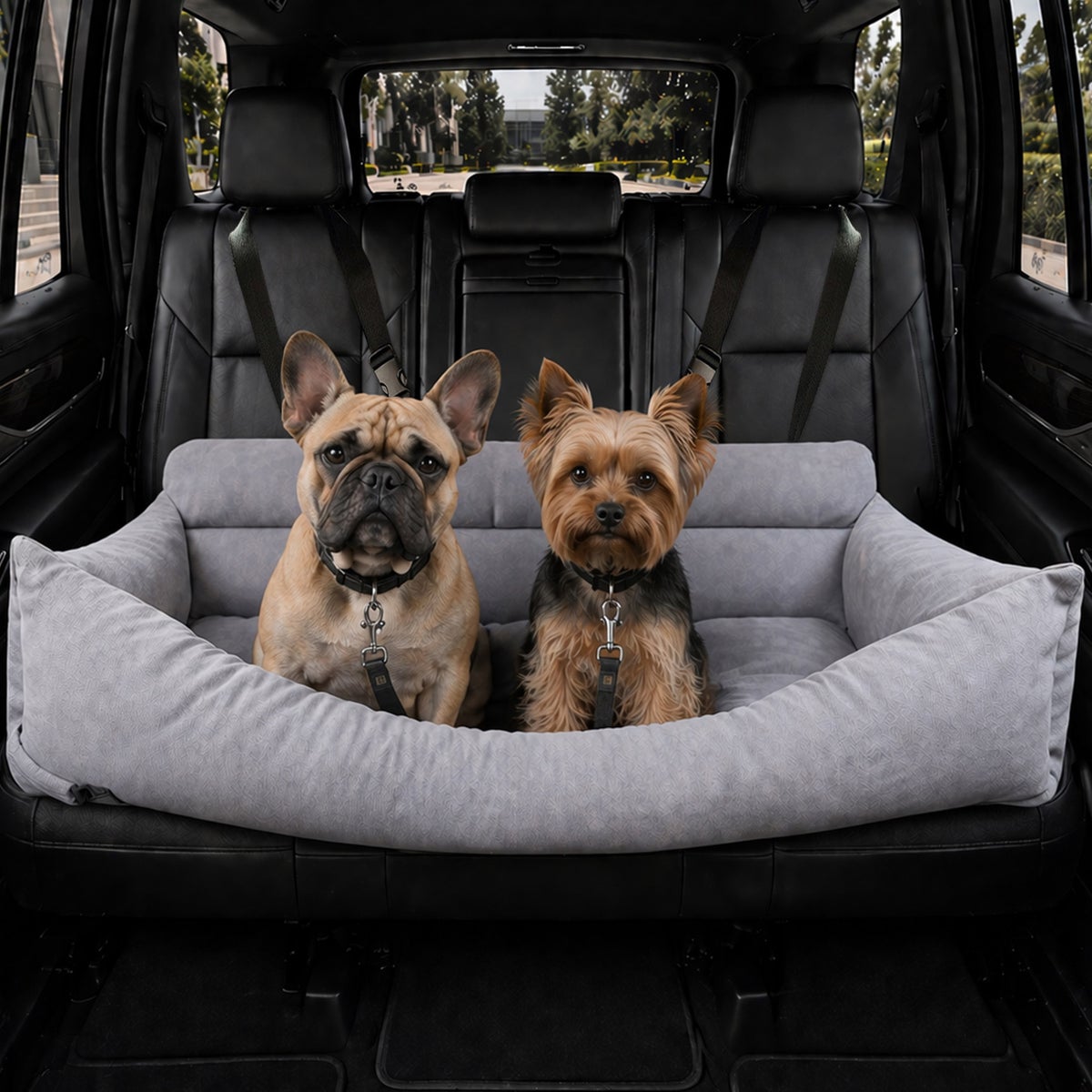 Petnology Tough Traveler car pet bed in vehicle