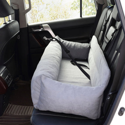 Petnology pet bed with headrest straps