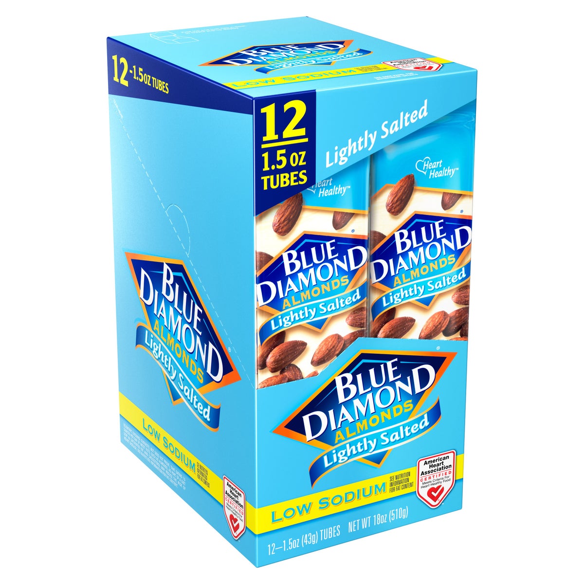 Blue Diamond lightly salted almonds 12-count snack packs