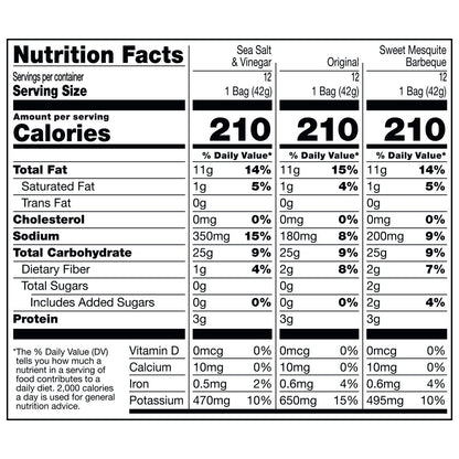 Cape Cod 1.5 oz snack bags assorted chips