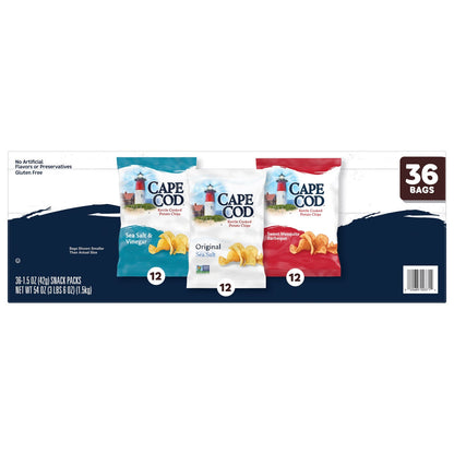 Cape Cod kettle cooked chips single serve bags