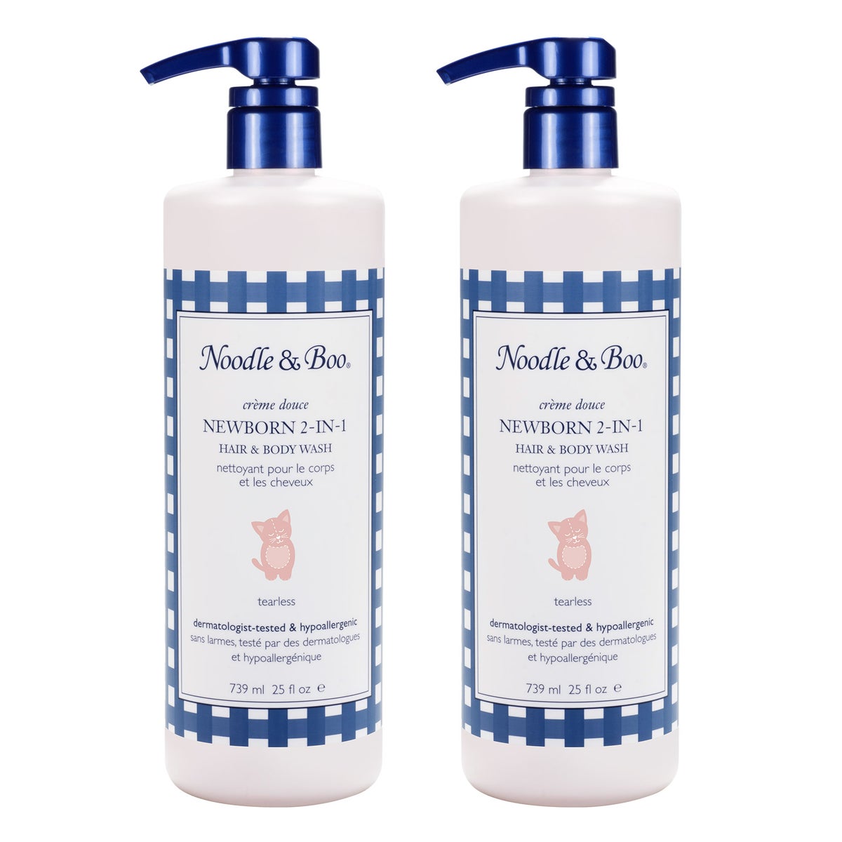 Noodle & Boo newborn 2-in-1 hair and body wash 2-pack