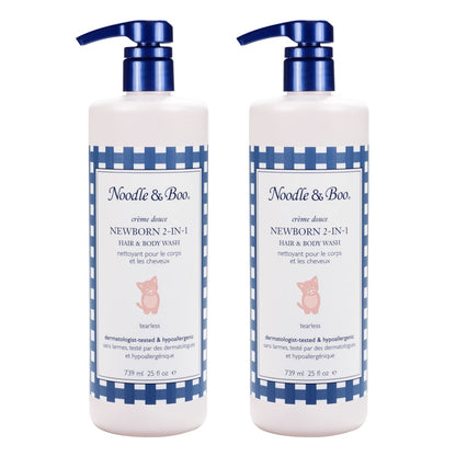 Noodle & Boo newborn 2-in-1 hair and body wash 2-pack