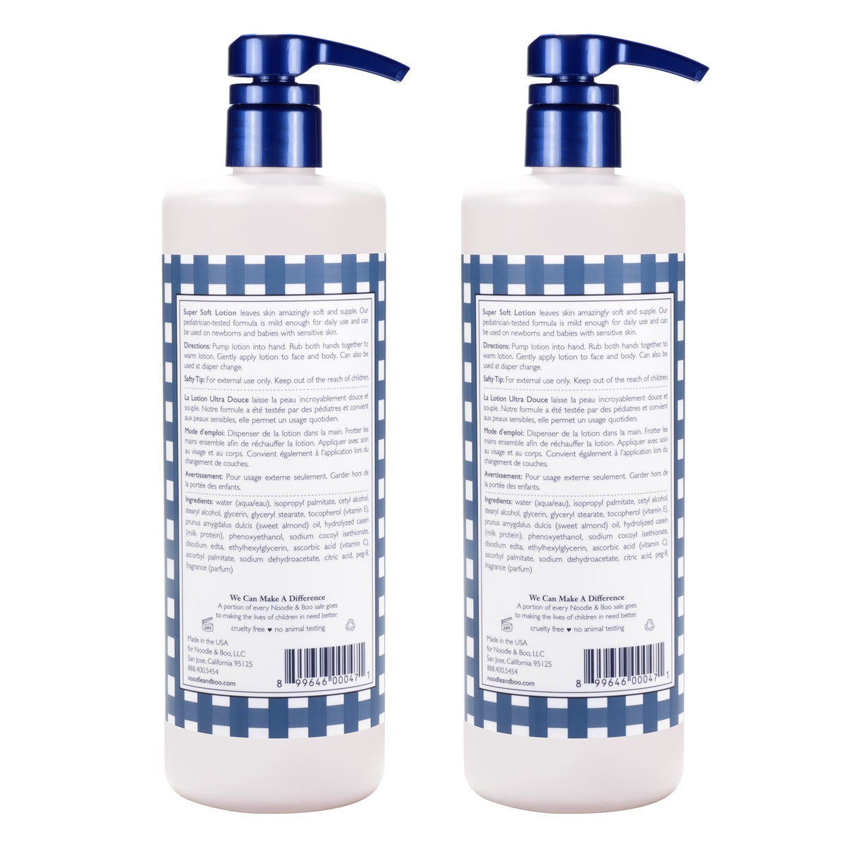 Noodle & Boo gentle baby lotion two-bottle set