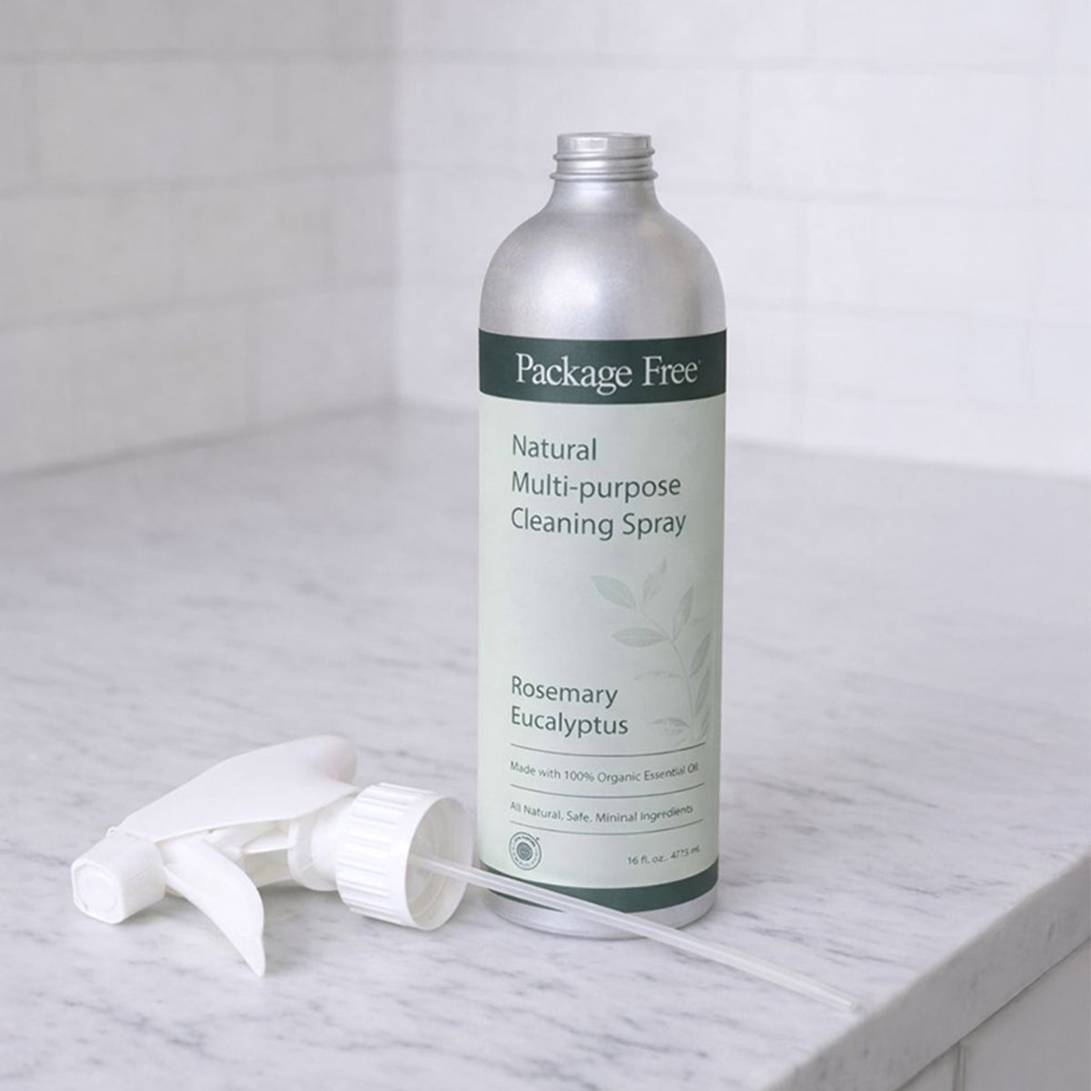 Package Free refillable cleaning spray for everyday use