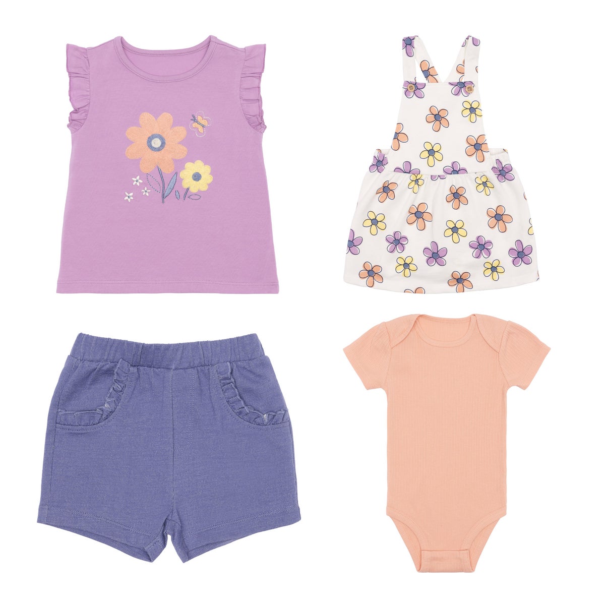 Pekkle baby shorts with elastic waistband
