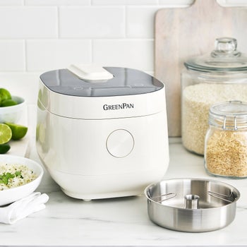 GreenPan rice cooker with ceramic nonstick aluminum pot