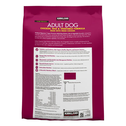 Kirkland Signature dog food bag for adult dogs