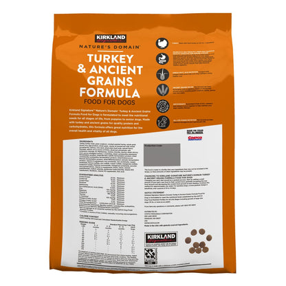 Kirkland Signature Nature's Domain dog food with cage-free turkey