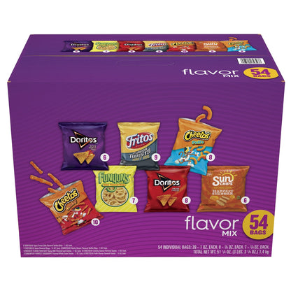 Frito Lay Flavor Mix 54-count variety snack pack