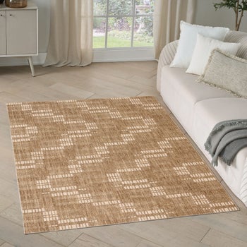 Nourison Indiana Lafayette low-profile area rug 5'3 x 7'3