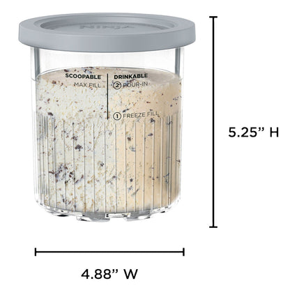 Ninja CREAMi XL dessert tubs with lids
