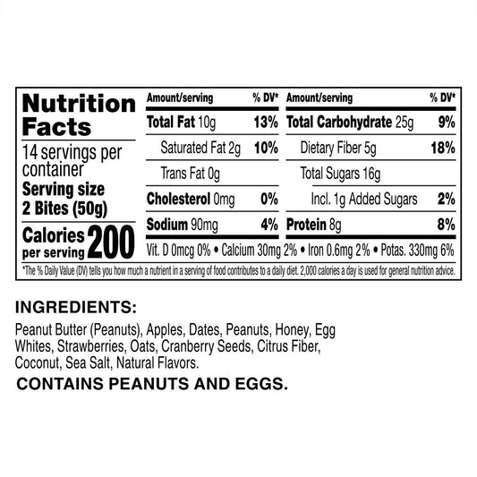 Chewy RXBAR protein bites with creamy peanut butter filling