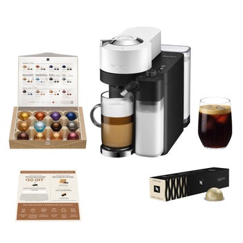 White Nespresso Vertuo Lattissima coffee and espresso maker