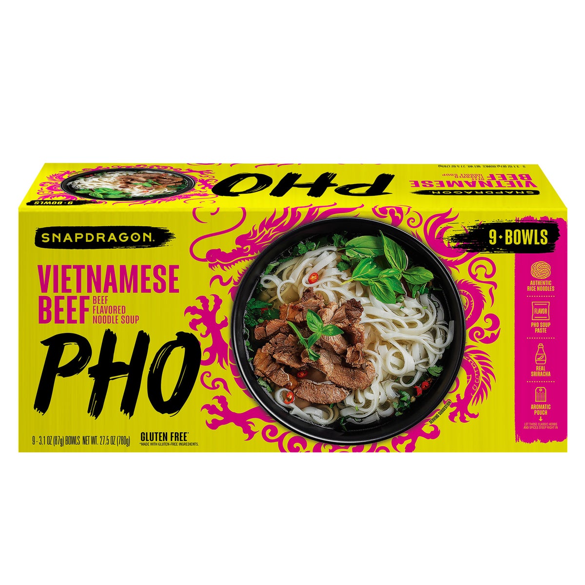 Snapdragon Foods Vietnamese pho bowls 9-count pack
