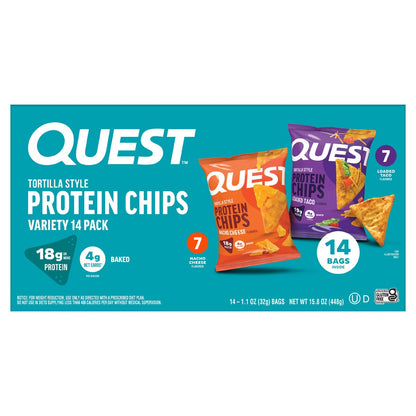 Quest tortilla chips variety pack 14-count bags