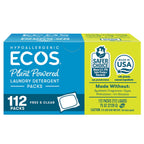 ECOS Free & Clear laundry detergent packs 112-count