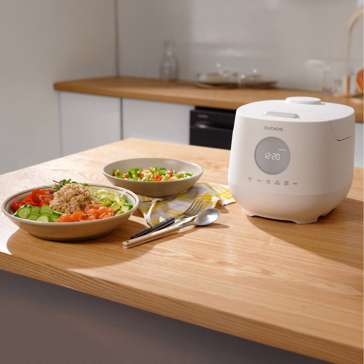CUCKOO rice cooker kitchen appliance side view